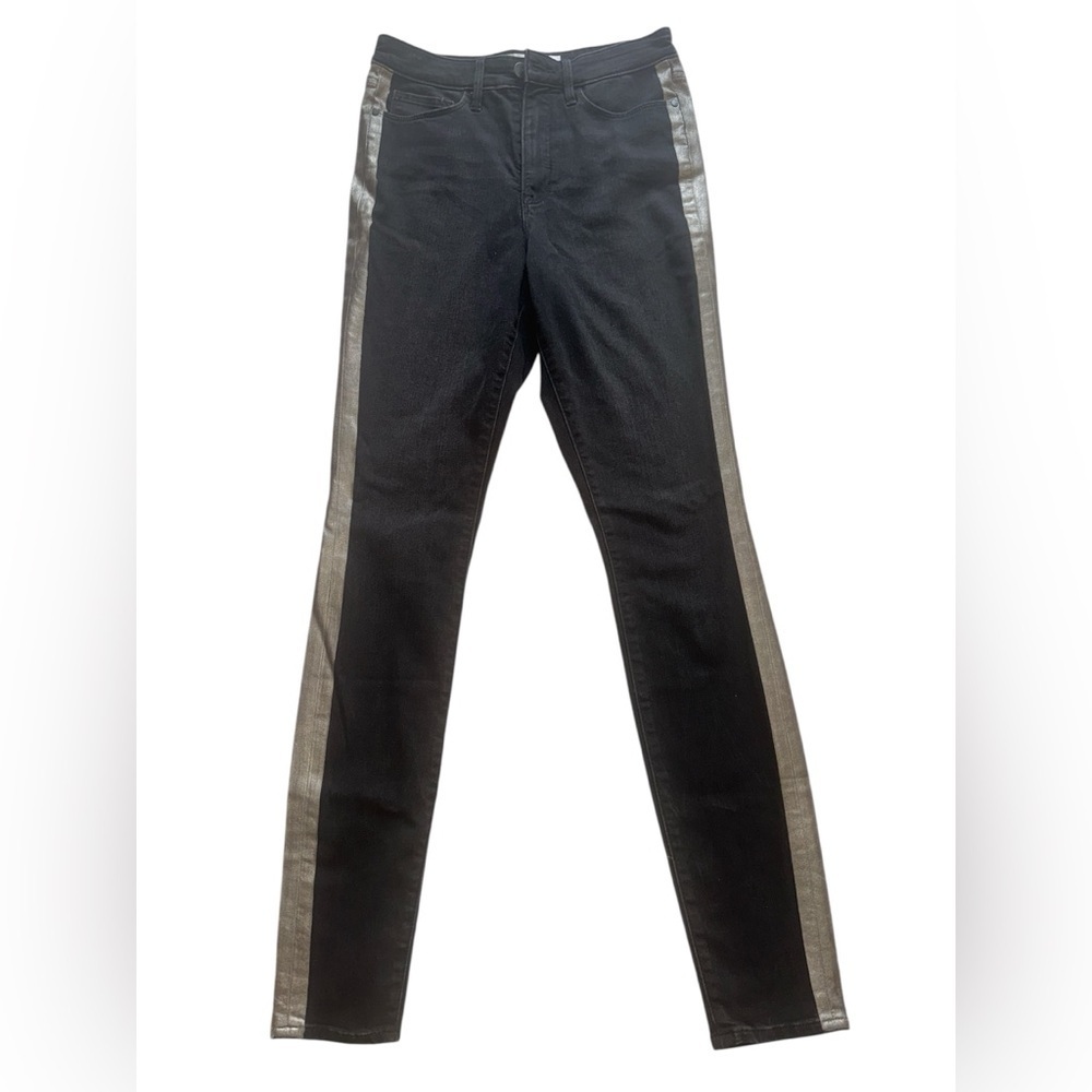 Athleta Sculptek High Rise Metallic Stripe Size 10T